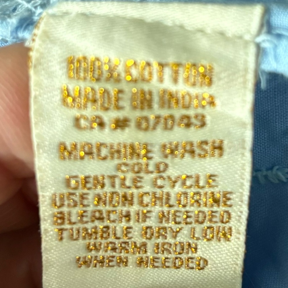 NWOT💥 Blue 💯% cotton Maxi Dress, small - Picture 7 of 7